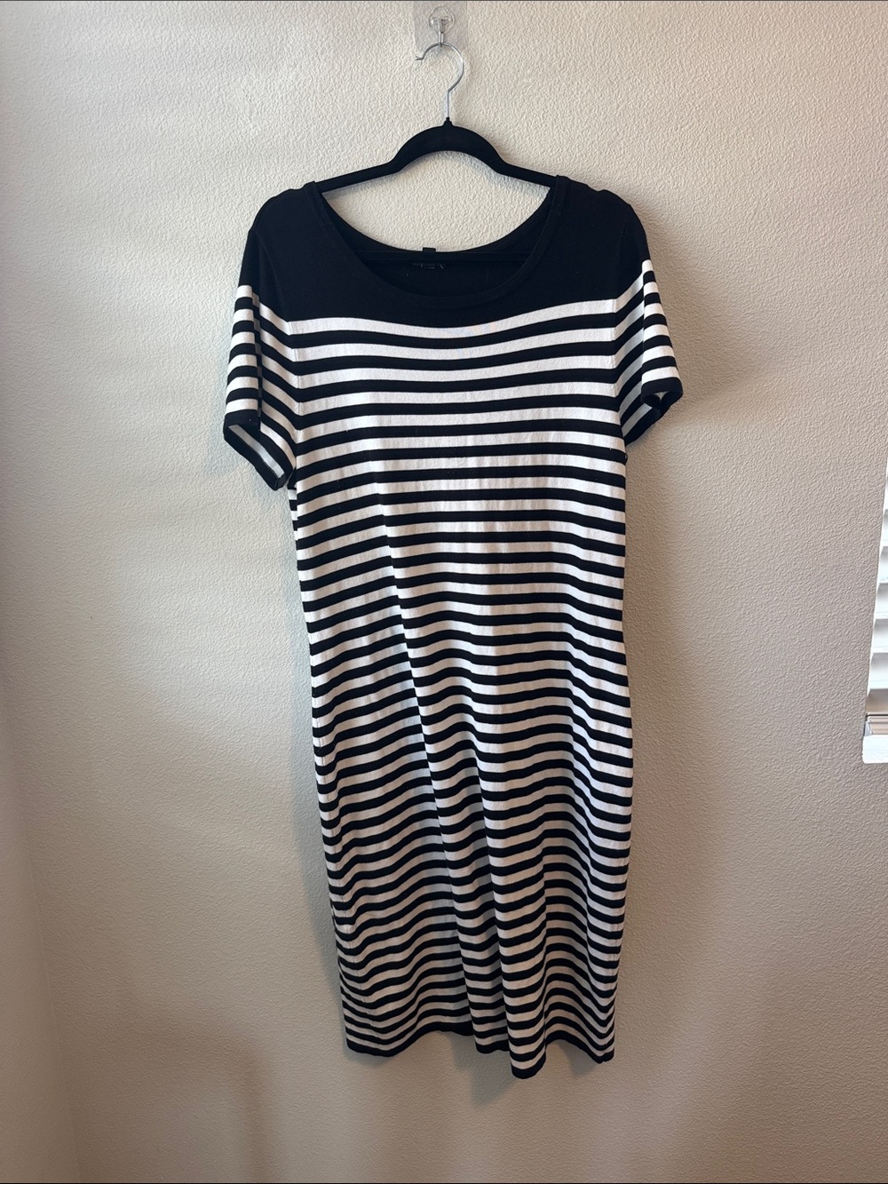 torrid Black and White Striped Midi Dress